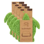 4x White Magic Eco Basics Turtle Soap Riser Elevator Holder Sink Organiser Green