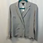 Ann Taylor Light Blue Double Breasted Style Blouse Top V-Neck XS NWT