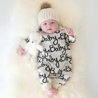 在飛比找蝦皮購物優惠-⭐️芯希亞⭐️Gap 新生兒系列秋冬超可愛米色baby字樣針