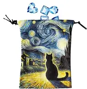 Bags Pouch for Tarot Cards - 13x18cm Drawstring Dice Holder Storage | Deck Protective Case for Oracle Decks Most Standard Size Tarot and Playing Cards