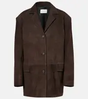 [Magda Butrym] Magda Butrym Oversized suede jacket AU 12 brown