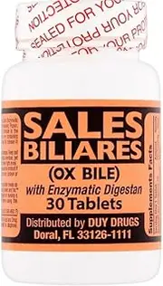Sales Biliares (OX Bile) with Enzymatic Digestan 60 Tablets