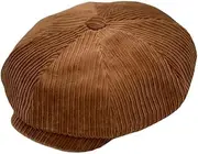[WITHMOONS] Corduroy Baker Boy Cap Simple Plain Beret Cotton Ivy Newsboy Hat LDG1465