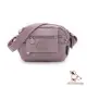 【冰山袋鼠】時光旅人 - 知性休閒多口袋斜背包 - 淡紫色(B0024-2PR)