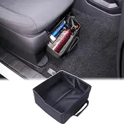 Aunginsy Front Row Under Seat Storage Basket Compatible with Nissan Frontier 2022 2023 2024 Pickup Driver or Passenger Underseat Hidden Organizer Tray Multi-Functional Storage Bag Tool Box Accessories