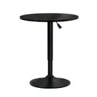 Artiss Bar Table Kitchen Tables Swivel Round Metal Black/White