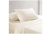 Onkaparinga Cotton Rich 1500 Thread Count Sheet Queen 4 Piece Set Cream