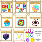 Chennyfun Fidget Toys Set Fidget Box Trendy Figets with Infinite Cube Flippy