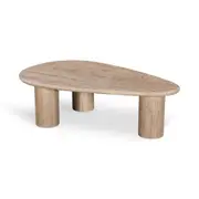 Juro 1.2m Travertine Top Oval Coffee Table