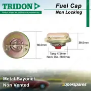 Tridon Non Locking Fuel Cap Non Vented 38.0mm for Audi 80 B3 89 89Q 8A 1.8L FWD (for: Audi)