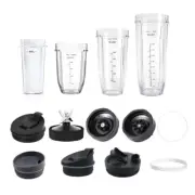 7 Fin Holder/Cups/Lids/Sealing for Nutri Ninja 1000w