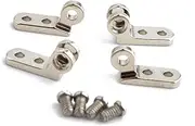 Glass Door Hinge,Bathroom Clamp,Pivot Hinges,Small Mini Hinges,Jewelry Box Hinge,10Sets Width 3mm for Wayfarer Plastic Frame, Universal Hinges for Eyeglass/Sunglasses Repairing (Color : 10sets) (Color