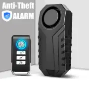 Anti Theft Bike Alarm Loud 113dB Wireless Vibration Motion Sensor Secure System