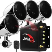 1000W AMP Waterproof Bluetooth Motorcycle Audio Stereo Speakers MP3 System Radio