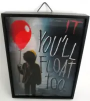 Open Road Brands Stephen King's It 3D Framed You'll Float Too 8 x 6 Holograph