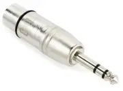Hosa GXP-143 XLR Female to 1/4 inch TRS Male Adapter (3-pack) Bundle