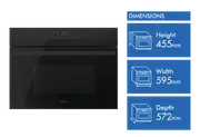 Haier 500 Series 60cm Built in Companion, 11 Function, Microwave + Convection, Black
