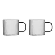 2pc Ecology Infuse 350ml Glass Tea/Coffee Cup - Clear