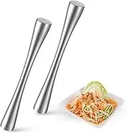 Honeydak 2 Pcs Stainless Steel Sauerkraut Pounder 9.4" Kimchee Pounder Tamper Vegetable Fermentation Tamper for Mason Jars Sauerkraut Crock Cabbage Pickle Fermenting Food Tool