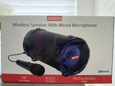 Aiwa Portable Speaker With Microphone
