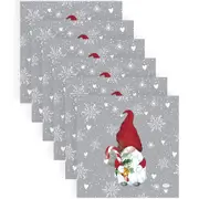 120pc Paper+Design Luncheon 3-Ply Napkin Tissue 33x33cm Winter Flakes Tomte