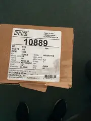 Mars 10889 1/10 HP Fractional Motor 1050 RPM