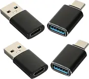 GRADENEVE USB-c to USB 3.0 Converter 4pcs OTG Adapter Plug Play No Driver Needed for Headphones and Devices