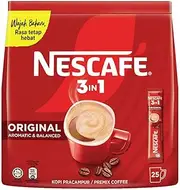 Nescafe 3 in1 Coffee Mix 18g, Regular (Pack of 25)