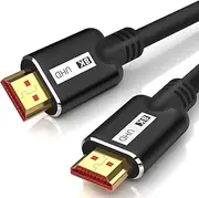 8K 2.1 HDMI Cable 13FT/4M, Certified Ultra High Speed 48Gbps HD Shielded Cord, 8K@60Hz, 4K@120Hz in-Wall CL3 Rated HDMI Cables, Compatible with Roku TV/Laptop/PC/HDTV Monitor Projector PS5 Xbox