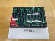 Snap-on Tools NEW GREEN 10 Piece Soft Grip Punch and Chisel Set PPCSG710G