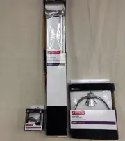 LOT Delta Lahara Collection 24" Towel Bar, Robe Hook, Towel Ring Chrome Finish