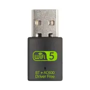 600Mbps USB WiFi Adapter Driver Bluetooth 5.0 Dual Band Card Dongle for 5875
