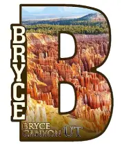 Bryce Canyon Natural Bridge Capitol B Fridge Magnet