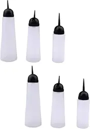 WEKADRIN 6Pcs Hair Coloring Applicator Bottles Durable Shampoo Dry Cleaning Containers for Hair Dye Scalp Treatment Home Use