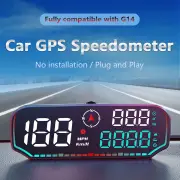 G14 Car HUD Head-up Display Car Universal Beidou GPS Altitude Date Speedometer HD Display Screen Overspeed Alarm Fatigue