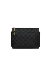 CASSANDRE cosmetic pouch in lambskin One size black