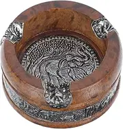 HAMPPLIES 1pc Decorative Elephant Ashtray Retro Soot Container for Home Office Desktop Ornament Stable Base Beautiful Design for Smokers and Decor