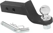 Trailer Hitch Ball Mount Accs SUV Portable Trailer Car Heavy Duty Easy To Use Spare Parts Trailer Hitch Mount Towing Accessory(B)