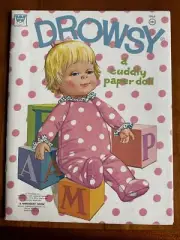 Vintage 1973 Whitman Drowsy a Cuddly paper doll #1964 Paper Dolls book New