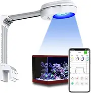 PopBloom RL60 Reef Light Full Spectrum Marine Fish Tank Lamp Aquairum LED Saltwater Coral Lighting Smart-APP Control (60W WiFi)