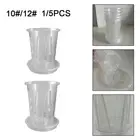 Clear Plant Nursery Pots with Saucer Optimal Drainage and Plant Health