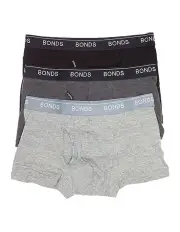 [Bonds] Guyfront Trunk 3 Pack in Grey