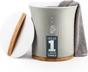 Towel Warmer | Bucket Style Luxury Heater with LED Display, Adjustable Timer, Au
