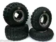 DWT G3 Beadlock Rims GBC XC Master Tires Front/Rear XC Kit Yamaha Warrior 350
