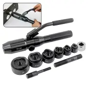 Professional Hydraulic Knockout Tool Kit - 1/2" to 2" Puncher for Metal Sheets