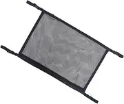 Vaguelly Car Roof Storage Bag Compact Auto Hanging Pouch for Car Interior Organization Easy to Install Straps Breathable Mesh Design Black Color