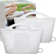 LOVELEDI Silicone Microwave Steam Sterilizer Bag - 2Pack microwave steriliser bag for Baby Bottles, Breast Pump Parts & Other Toddler Accessories, Reusable Sterilizing Bag - Packaging May Vary（1200ml）