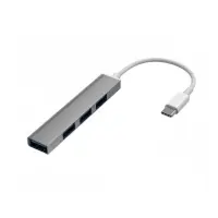 在飛比找樂天市場購物網優惠-USB2.0一拖4口擴展HUB分線器電腦手機鼠標鍵盤鋁合金t