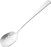 iplusmile Stainless Steel Food Serving Spoon Hollow Colander Spoon for Soup Salad and Rice Ergonomic Kitchen Utensil for Daily Use and Catering Small Easy to Clean