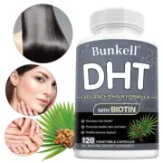 DHT Blocker with Biotin and Saw Palmetto Extract - Prevents Hair Loss in Men
